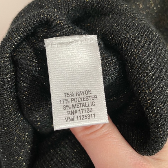 Mossimo Sweater Tank Top Black & Gold - Picture 3 of 4